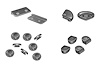 68-16761 Hood Bumper Kit, 1936 Ford Car - image 1