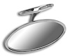 68-17682-SC Inside Rearview Mirror, 1935-36 Closed Ford Car - image 1