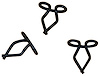 68-20004 Hood Side Trim Clips, 1936 Ford Car - image 1