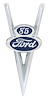 77-16606 Hood Side Emblems, 1937 Ford Pickup, Commercial - image 1