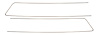 77-16722/3 Hood Side Trim, 1937 Ford Pickup, Commercial - image 1