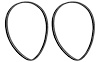 78-13066-A Headlight Lens Gaskets, 1937-39 Ford Car