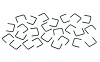 78-703536 Window Felt Fastener Set, 1937-48 Ford - image 1