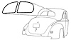 78-704220 Rear Window Seal, 1937 Ford Car, 1938 Ford Coupe, Ford Standard Ford Sedan, 1939-40 Ford Coupe