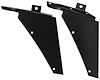 78-8242/3 Upper Grille Corner Panels, 1937 Ford Car, Station Wagon