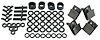 81A-16750-RK Hood Side Fender Apron Mount Kit, 1938 Ford Deluxe, 1938-39 Ford Standard