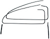 81A-56786-SS Rear Quarter Window Channel Kit, 1938 Ford Deluxe Tudor, 1939-40 Tudor - image 1