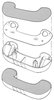 8C-8124141 Door Arm Rests, 1948-50 Ford Pickup - image 2