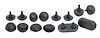 91A-16761 Hood Bumper Kit, 1939 Ford Deluxe, 1940 Ford Car - image 1