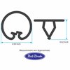 91A-20003 Hood Center Trim Clips, 1939 Ford Deluxe, 1940 Ford Car, 1940-41 Ford Pickup - image 2