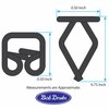 91A-20004 Grille Side Trim Clips, 1939 Ford Deluxe - image 2