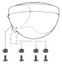 A-13045-R Headlight Mount Repair Kit, 1928-36 Ford Car, 1928-39 Ford Pickup