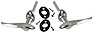 B-702350/1 Outside Door Handles, 1932 Closed Ford Car (no 3/W Ford Coupe) - image 1