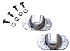 B-8140/1-SS Firewall Radiator Rod Support Brackets, 1932 Ford Car, 1932-34 Ford Pickup