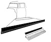 BAAA-16540-A Running Board to Body Seal, 1953-55 Ford Pickup