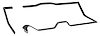 11A-7011508/9 Floor Board Seal, 1941-48 Ford Car - image 1