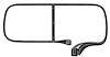 21A-7003110-B Windshield Seal w/ Groove, 1941-48 Closed Ford Car