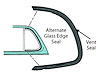 21A-7021448/9 Vent Window Seals, 1941-48 Closed Ford Car - image 1