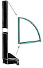 21A-7630106/7 Quarter Window Front Edge Seals, 1942-50 Ford Convertible