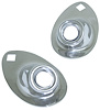 40-13125/6-SS Headlight Stands (Stainless), 1933-34 Ford Car, 1935-37 Ford Pickup