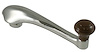 51A-7023342-A Window Crank (Chrome/Chocolate), 1946 Ford Deluxe - image 1