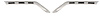 B5C-8419/20-A Grille Trim Gull Wings, 1955 Ford Pickup - image 1