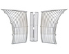 01A-8206/7-ACK Grille Kit (Chrome Sides), 1940 Ford Standard, 1940-41 Ford Pickup