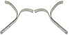 01A-17766-BK-SS Front Bumper Braces (Stainless), 1940 Ford Deluxe - image 1