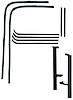 01A-45983-5W-4D-SS Front Door Window Channel Kit (Stainless), 1940 Ford Coupe, Ford Sedan Delivery, Fordor