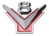 BM-16237-A V8 Fender Emblem, 1954-56 Ford Car, 1955 Thunderbird - image 2