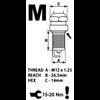 Silver Racing Spark Plug 12mm - image 3