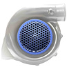 TBG-BIL-5.00-BLU Billet Turbocharger Inlet Screen, 5 in. Inlet Diameter [Blue]