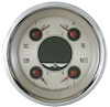 All American Nickel Quad Gauge 3-3/8" Electrical Includes: - image 1