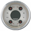 All American Nickel Quad Gauge 4-5/8" Electrical Includes: - image 1