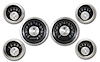 All American Tradition 6-Gauge Set 3-3/8" Elec Speedometer (140 mph) - image 1