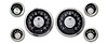 All American Tradition 6-Gauge Set 4-5/8" Elec Speedometer (140 mph) - image 1