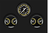 AX04YBLF Autocross Yellow Three Gauge Set - image 1