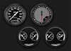 AX05GBLF Autocross Gray Four Gauge Set - image 1