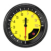 AX10YBLC Auto Cross Yellow 3in. Tach 10K - image 1