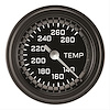 Autocross Grey w/ Black Bezel 2 ? Full Sweep Water Temp Includes Temp Sender - image 1