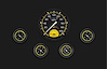 AX165YBLF Autocross Yellow Five Gauge Set 165 - image 1