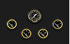 AX200YBLF Autocross Yellow Five Gauge Set 200 - image 1