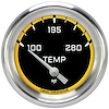 AX226YAPF-04 Autocross Yellow 2 5/8in. Short Sweep Water Temperature Gauge - image 1