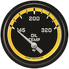 Autocross Yellow w/ Black Bezel 2 ? Oil Temp. Short Sweep - image 1