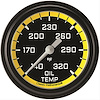 Autocross Yellow w/ Black Bezel 2 ? Oil Temp. Full Sweep - image 1
