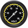AX330YBPF Autocross Yellow 2 5/8in. Voltage Gauge - image 1