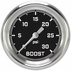 AX342GAPF Autocross Gray 2 5/8in. Boost Gauge, 30 Psi - image 1