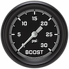 AX342GBPF Autocross Gray 2 5/8in. Boost Gauge, 30 Psi - image 1