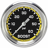 AX343YAPF Autocross Yellow 2 5/8in. Boost Gauge, 60 Psi - image 1