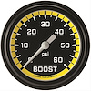 Autocross Yellow w/ Black Bezel 2 ? Boost 60psi Electric Full Sweep - image 1